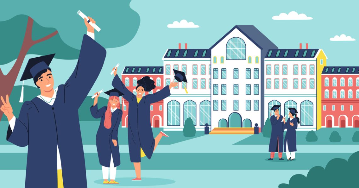 Student flat concept with young men graduation scene with university campus on background vector illustration SSUCv3H4sIAAAAAAACA01RyUoDQRD9laLPo1G8zU0hKCIYzMFD8FDTXZkU00voZWII8+9WTxLJrarfwqvXJ9VhYq3ak2JrS8oRMwev2sdGkeEcIqNV7cPUqJQxl0RJuLJpzNQLOu9Xk82pvqtWPXt2aNPim62xvCUl8tIJsCYE9AY+NaGHGZqaq+qlCJ19nxYfwnEYh/QvfONUw2joriQ1/TQKe/L6WCNJpkiWcE64EWg4ZIruEndkQ+E8YjFcRzUGLRlV+1TPkdODq699xP2OdeSRYt0NJR1r8lwM+Qxbixl08Jr2GQ6cd3AMxffgyINoTZkLhKTJ0xkvvnolzkfQ6PYlgeAd6qGPojQwkpbT4Lb/e1hK+dhZguVqPTf2Rd6QsDy8r15hG6KTzhqVf2tzqrlUePZKC0M6VKuRbsa7dHRdsLXUMMgXT9P0Byyqp08AAgAA